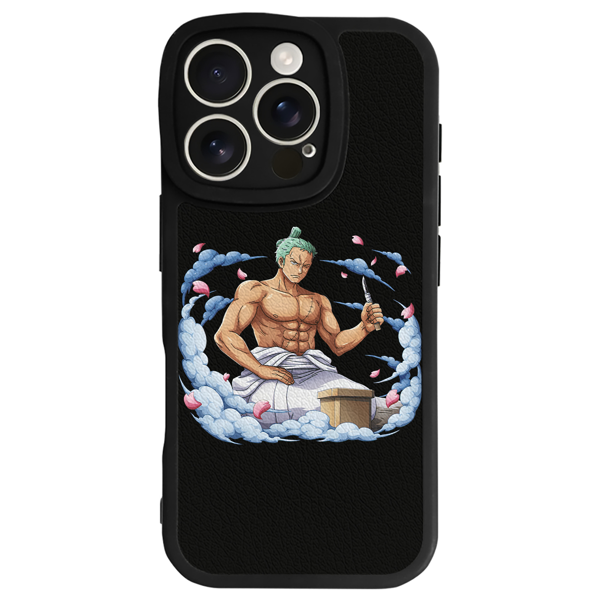 ワンピース ロロノア・ゾロ ONE PIECE Roronoa Zoro 【iPhone 16シリーズ対応】シリコンスマホケース（レザー調） 材質：シリコン